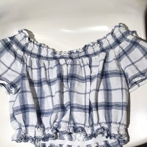 off the shoulder crop top